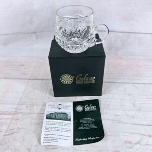 Galway Irish Crystal Mug Glassware Heavyweight Intricate Cut Design